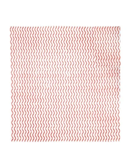 Chiffons non tissés Jantex rouges (rouleau de 100 chiffons)