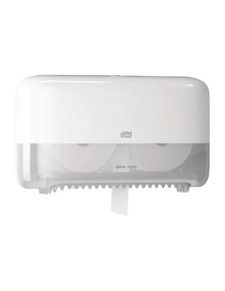 Distributeur double pour papier toilette sans mandrin Tork