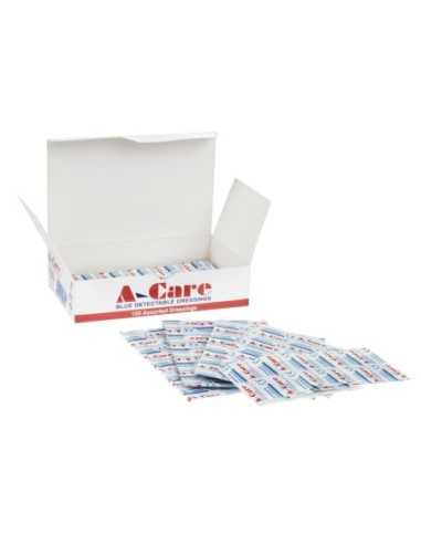 Pansements bleus assortis (Lot de 100)