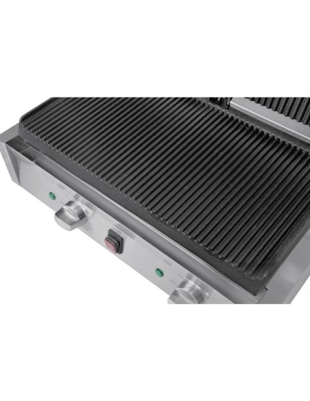 Gril de contact double Bistro Buffalo rainuré/rainuré