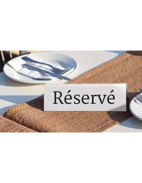 Chevalets table réservée Securit "Réservé" (lot de 5)