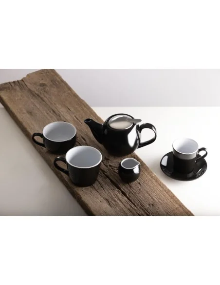 Pots à lait Olympia Café noirs 70ml (lot de 6)