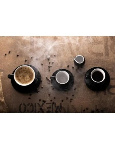 Pots à lait Olympia Café noirs 70ml (lot de 6)