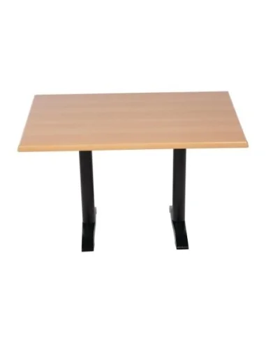 Plateau de table rectangulaire pré percé Bolero coloris hêtre