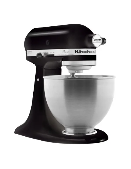 Batteur tête inclinable Classic KitchenAid 4,3L noir 5K45SSEOB