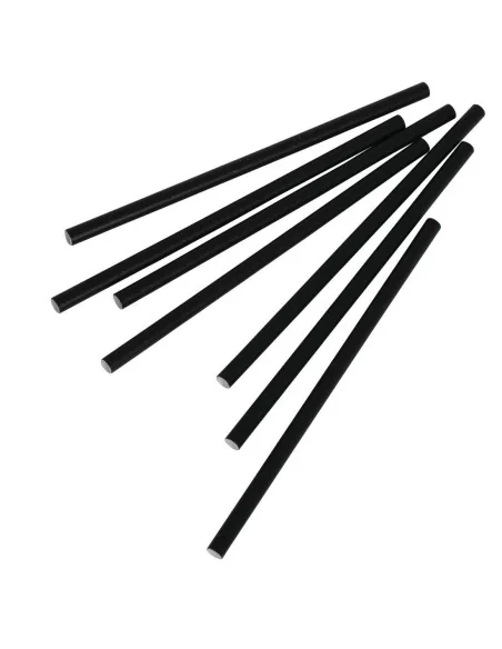 Pailles agitateurs en papier compostables Fiesta Compostable noires