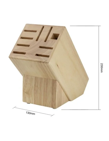 Bloc à couteaux en bois 9 pièces Vogue