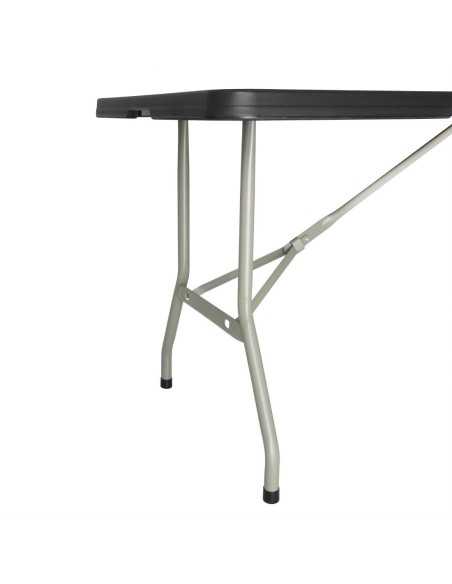 Table pliable au centre Bolero noire 1829mm