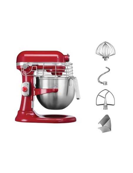 Batteur professionnel Kitchenaid 6,9L rouge 5KSM7990XEER