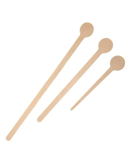 Agitateurs à cocktail biodégradables en bois Fiesta Compostable 200mm (Lot de 100)