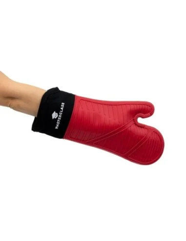 Moufle à four en silicone sans couture avec manchon en coton MasterClass