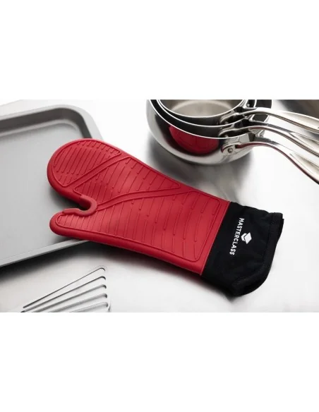 Moufle à four en silicone sans couture avec manchon en coton MasterClass