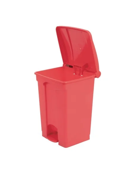 Poubelle de cuisine à pédale Jantex rouge 45L