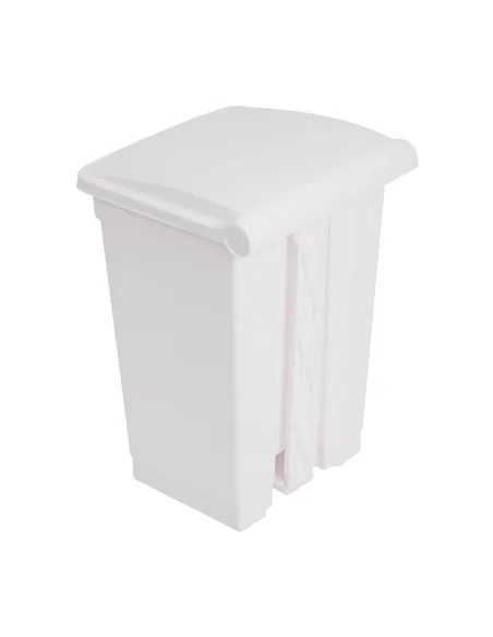 Poubelle de cuisine à pédale Jantex blanche 45L