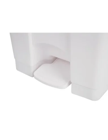 Poubelle de cuisine à pédale Jantex blanche 45L