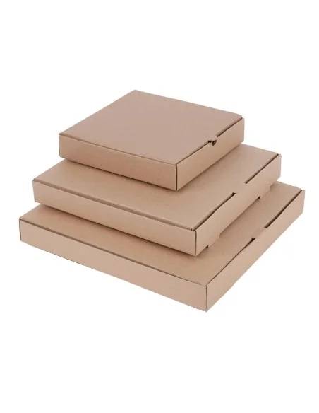 Cartons à pizza kraft Fiesta Compostable 23cm (Lot de 100)