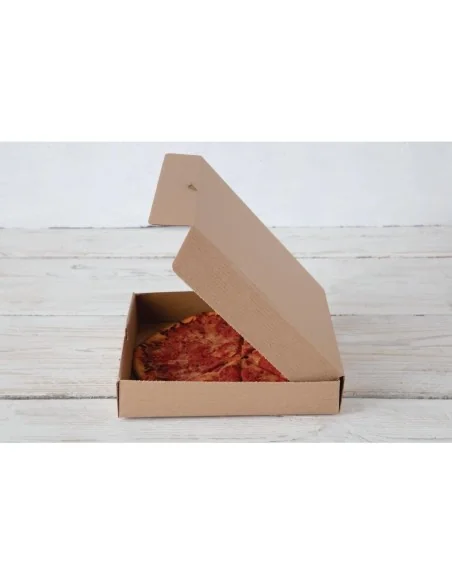 Cartons à pizza kraft Fiesta Compostable 23cm (Lot de 100)