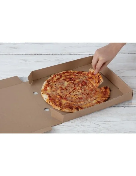 Cartons à pizza kraft Fiesta Compostable 30cm (Lot de 100)