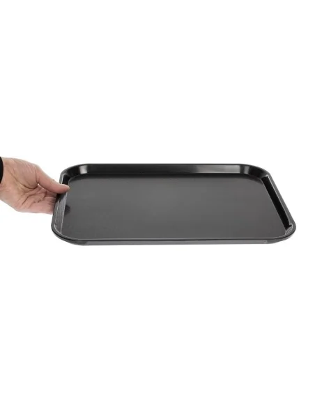 Plateau en polypropylène Fast Food Cambro noir 410 mm
