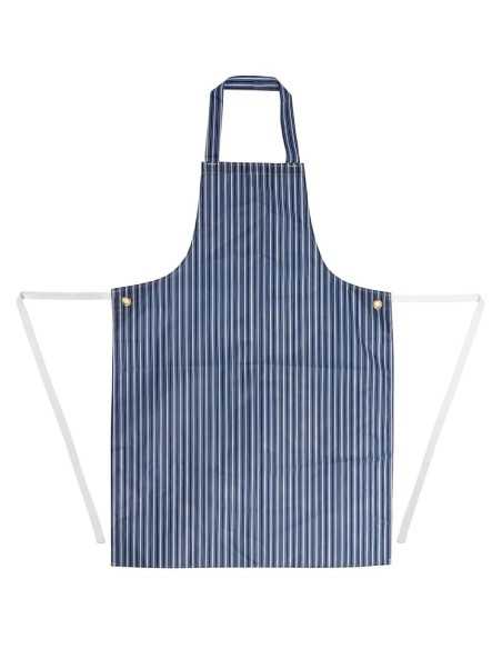 Tablier bavette déperlant Whites bleu et blanc