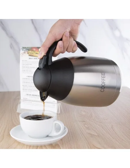 Pichet isotherme à café Olympia couvercle bombé 1,5L