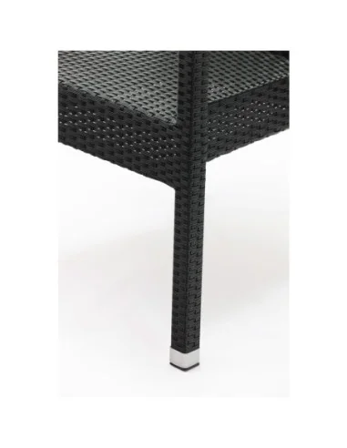 Fauteuils en rotin PE Bolero anthracite (Lot de 4)