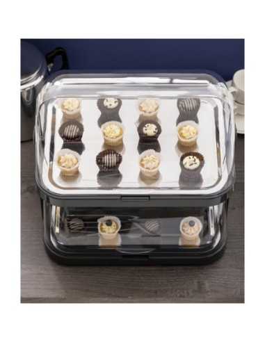 Plateau réfrigéré à 2 étages couvercle rabattable APS