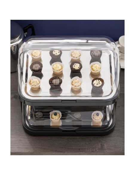 Plateau réfrigéré à 2 étages couvercle rabattable APS