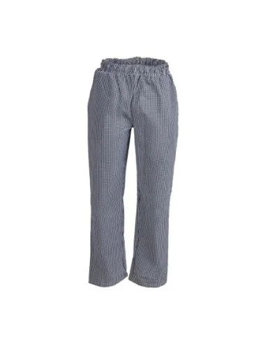 Pantalon de cuisine mixte Whites Vegas petits carreaux noirs et blancs XXL