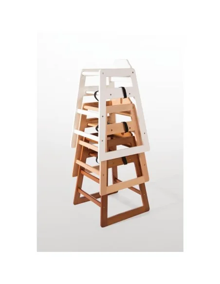 Chaise haute en bois blanche Bolero