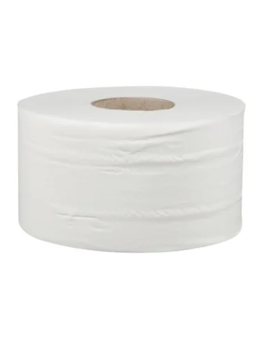 Rouleaux de papier toilette 2 plis mini Jumbo Jantex 150m (lot de 12)