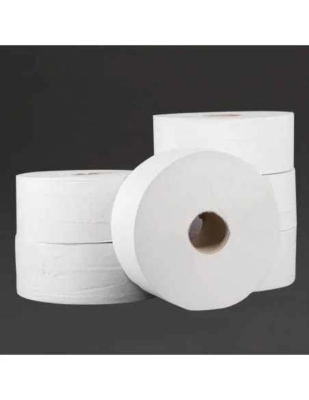Rouleaux papier toilette Jantex Jumbo (lot de 6)