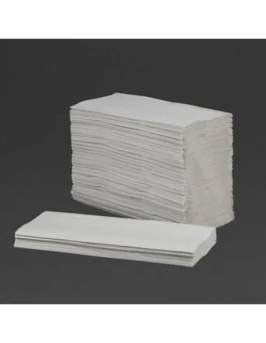 Essuie-mains 1 pli pliage en Z Tork blanc (lot de 12)