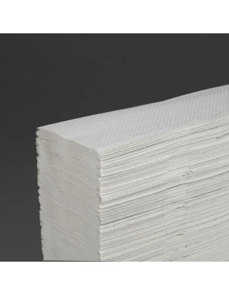 Essuie-mains 1 pli pliage en Z Tork blanc (lot de 12)