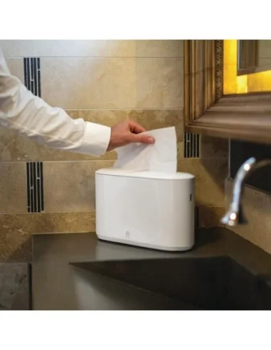 Essuie-mains 1 pli pliage en Z Tork blanc (lot de 12)