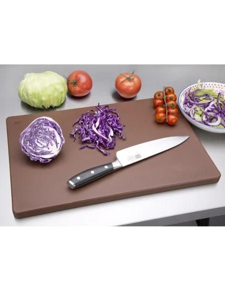 Planche à découper standard épaisse basse densité Hygiplas marron