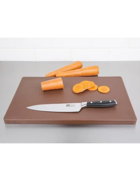 Planche à découper standard épaisse basse densité Hygiplas marron