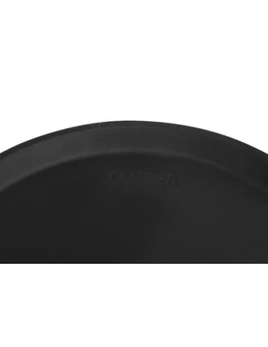 Plateau de service rond fibre de verre antidérapant Camtread Cambro noir 35,5 cm