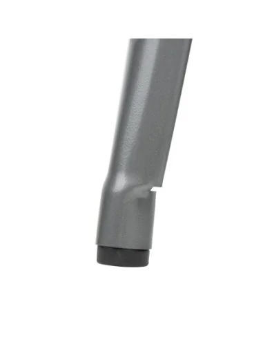 Tabourets hauts en acier gris métal avec dossier Bolero Bistro (lot de 4)