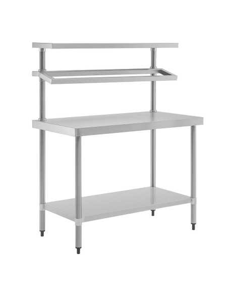 Table de préparation inox avec support bacs GN Vogue