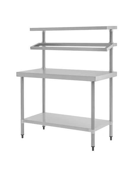 Table de préparation inox avec support bacs GN Vogue