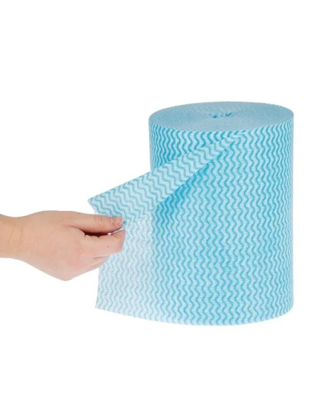 Chiffons tout usage antibactériens Jantex bleus (Lot de 200)