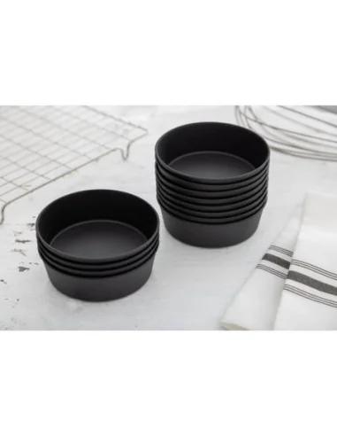 Tourtières individuelles Exoglass Matfer Bourgeat 100mm (lot de 12)