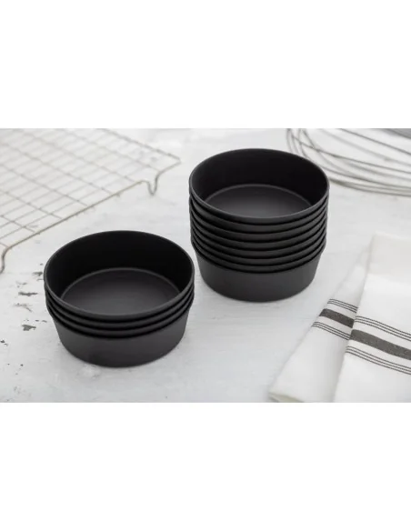 Tourtières individuelles Exoglass Matfer Bourgeat 100mm (lot de 12)