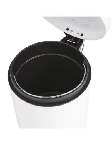 Poubelle à pédale Bolero blanche 5L
