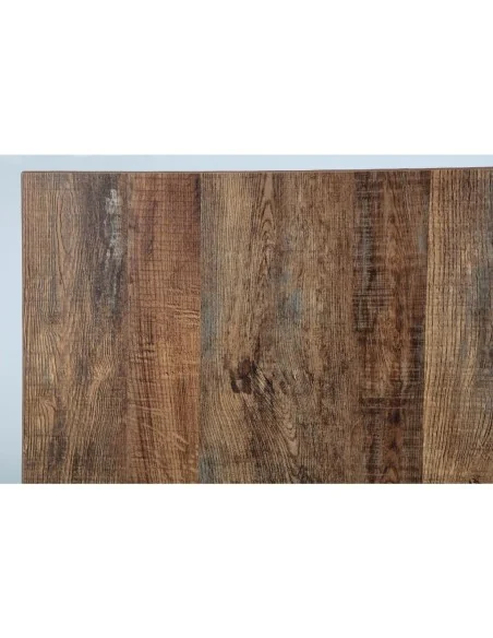 Plateau de table rectangulaire pré-percé Bolero urban foncé 700mm