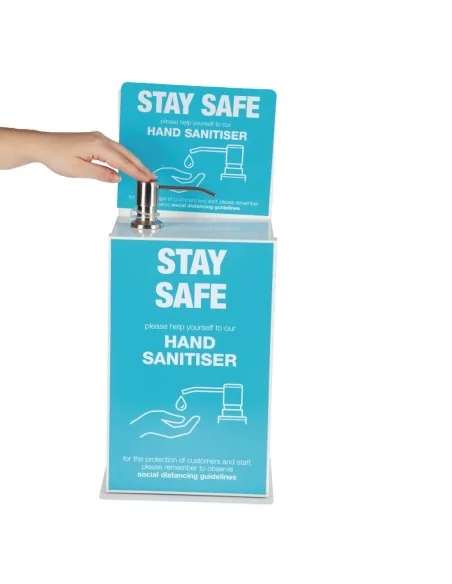 Station de désinfection des mains de comptoir/murale 5L