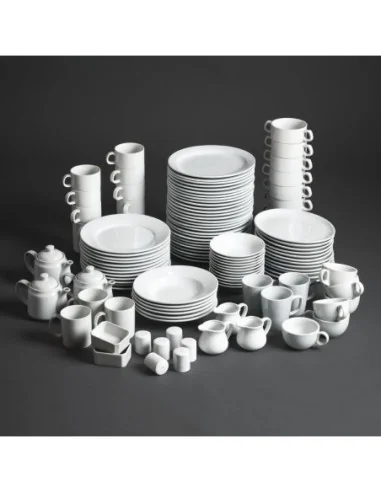 Assiettes à bord large Olympia Athena 165mm (Lot de 12)