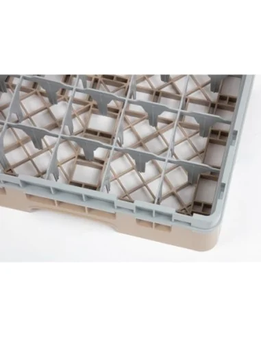 Casier à verres 25 compartiments Camrack Cambro beige hauteur max 92mm
