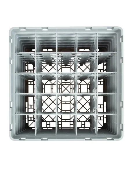 Casier à verres 25 compartiments Camrack Cambro beige hauteur max 298mm